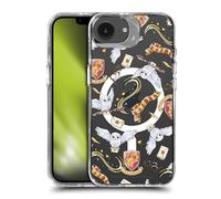Head Case Designs Officially Licensed Harry Potter Hedwig Gryffindor Pattern Magical Icons Shockproof Bumper Case [Military Grade] Compatible with Apple iPhone 16e and Compatible with MagSafe
