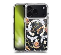 Head Case Designs Officially Licensed Harry Potter Hedwig Gryffindor Pattern Magical Icons Shockproof Bumper Case [Military Grade Protection] Compatible with Apple iPhone and Compatible with MagSafe