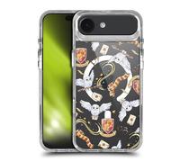 Head Case Designs Officially Licensed Harry Potter Hedwig Gryffindor Pattern Magical Icons Shockproof Bumper Case [Military Grade Protection] Compatible with Apple iPhone and Compatible with MagSafe