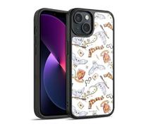 Head Case Designs Officially Licensed Harry Potter Hedwig Owl Pattern Deathly Hallows XIII Gel Armour Case [Military Grade Protection] Compatible With Apple iPhone 13