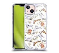 Head Case Designs Officially Licensed Harry Potter Hedwig Owl Pattern Deathly Hallows XIII Gel Case [Military Grade Protection] Compatible with Apple iPhone 13 and Compatible with MagSafe