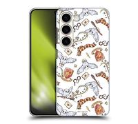 Head Case Designs Officially Licensed Harry Potter Hedwig Owl Pattern Deathly Hallows XIII Hard Back Case Compatible With Samsung Galaxy S23 5G