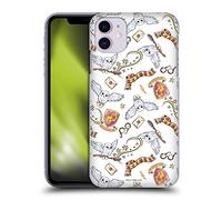 Head Case Designs Officially Licensed Harry Potter Hedwig Owl Pattern Deathly Hallows XIII Hard Back Case Compatible With Apple iPhone 11