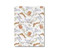 Head Case Designs Officially Licensed Harry Potter Hedwig Owl Pattern Graphics 11.8 x 15.7 x 0.04" (300x400x1 mm) Metal Wall Art Print Poster for Home, Office, Living Room, Bedroom & Gaming Room