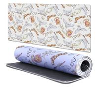 Head Case Designs Officially Licensed Harry Potter Hedwig Owl Pattern Graphics 37.4 x 15.75 x 0.16 inches (900 x 400 mm) - XL Gaming Office Desk PC Keyboard Mouse Mat Pad