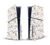 Head Case Designs Officially Licensed Harry Potter Hedwig Owl Pattern Graphics Vinyl Sticker Gaming Skin Decal Cover Compatible With Sony PlayStation 5 PS5 Slim Disc Edition Console