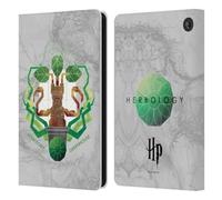 Head Case Designs Officially Licensed Harry Potter Herbology Deathly Hallows IV Leather Wallet Case Compatible With Amazon Fire 7 2022