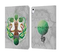Head Case Designs Officially Licensed Harry Potter Herbology Deathly Hallows IV Leather Wallet Case Compatible With Apple iPad Air 13 2024/2025