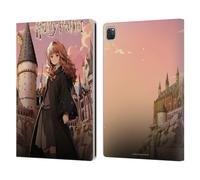 Head Case Designs Officially Licensed Harry Potter Hermione Granger Anime Celebration Leather Wallet Case Compatible With Apple iPad Pro 12.9 2020/2021/2022