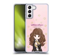 Head Case Designs Officially Licensed Harry Potter Hermione Granger Deathly Hallows XXXVII Gel Case [Military Grade Protection] Compatible with Samsung Galaxy S21+ 5G and Compatible with MagSafe