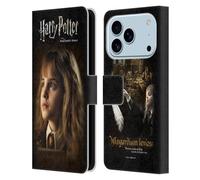 Head Case Designs Officially Licensed Harry Potter Hermione Granger Sorcerer's Stone II Leather Wallet Case Compatible With Apple iPhone 17 Pro