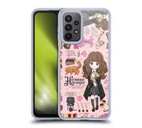 Head Case Designs Officially Licensed Harry Potter Hermione Pattern Deathly Hallows XXXVII Gel Case [Military Grade Protection] Compatible With Samsung Galaxy A23 / 5G (2022)