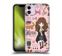 Head Case Designs Officially Licensed Harry Potter Hermione Pattern Deathly Hallows XXXVII Soft Gel Case Compatible With Apple iPhone 11