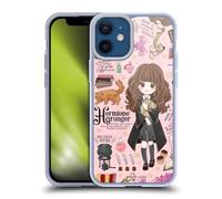 Head Case Designs Officially Licensed Harry Potter Hermione Pattern Deathly Hallows XXXVII Soft Gel Case [Military Grade Protection] Compatible With Apple iPhone 12 Mini