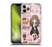 Head Case Designs Officially Licensed Harry Potter Hermione Pattern Deathly Hallows XXXVII Soft Gel Case Compatible With Apple iPhone 11 Pro