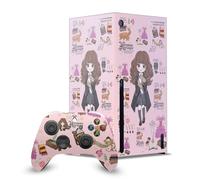 Head Case Designs Officially Licensed Harry Potter Hermione Pattern Graphics Game Console Wrap and Game Controller Skin Bundle Compatible With Xbox Series X