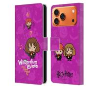 Head Case Designs Officially Licensed Harry Potter Hermione Ron Spell Deathly Hallows I Leather Wallet Case Compatible With Apple iPhone 17 Pro Max