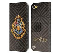 Head Case Designs Officially Licensed Harry Potter Hogwarts Crest Prisoner Of Azkaban I Leather Book Wallet Case Cover Compatible With Apple iPod Touch 5G 5th Gen