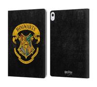 Head Case Designs Officially Licensed Harry Potter Hogwarts Crest Sorcerer's Stone I Leather Wallet Case Compatible With Apple iPad Air 13 2024/2025