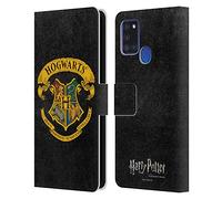 Head Case Designs Officially Licensed Harry Potter Hogwarts Crest Sorcerer's Stone I Leather Wallet Case Compatible With Samsung Galaxy A21s (2020)