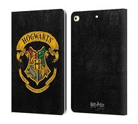 Head Case Designs Officially Licensed Harry Potter Hogwarts Crest Sorcerer's Stone I Leather Wallet Case Compatible With Apple iPad 9.7 2017 / iPad 9.7 2018