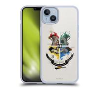 Head Case Designs Officially Licensed Harry Potter Hogwarts Deathly Hallows XXVII Gel Case [Military Grade Protection] Compatible With Apple iPhone 14 Plus