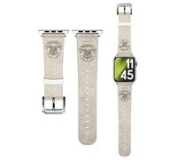 Head Case Designs Officially Licensed Harry Potter Hogwarts Parchment Sorcerer's Stone III Genuine Leather Watch Strap Compatible With Apple Watch 42/44/45/49mm