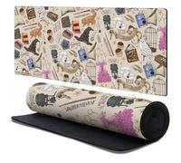 Head Case Designs Officially Licensed Harry Potter Hogwarts Pattern Graphics 37.4 x 15.75 x 0.16 inches (900 x 400 mm) - XL Gaming Office Desk PC Keyboard Mouse Mat Pad