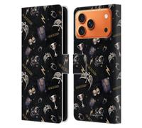 Head Case Designs Officially Licensed Harry Potter Horcruxes Pattern Dementors Kiss Leather Wallet Case Compatible With Apple iPhone 17 Pro Max