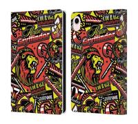 Head Case Designs Officially Licensed Harry Potter House Gryffindor Badge Up Leather Wallet Case Compatible With Apple iPad mini (2021/2024)