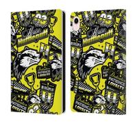 Head Case Designs Officially Licensed Harry Potter House Hufflepuff Badge Up Leather Wallet Case Compatible With Apple iPad mini (2021/2024)