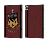 Head Case Designs Officially Licensed Harry Potter House Of Black Dementors Kiss Leather Wallet Case Compatible With Apple iPad Pro 12.9 2020/2021/2022