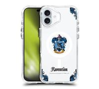 Head Case Designs Officially Licensed Harry Potter Houses Ravenclaw SHOCKPROOF BUMPER CASE COMPATIBLE WITH Apple iPhone 16 Plus & MAGSAFE