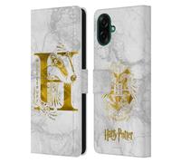 Head Case Designs Officially Licensed Harry Potter Hufflepuff Aguamenti Deathly Hallows IX Leather Wallet Case Compatible With Samsung Galaxy A07