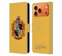 Head Case Designs Officially Licensed Harry Potter Hufflepuff Crest Chamber Of Secrets I Leather Wallet Case Compatible With Apple iPhone 17 Pro Max