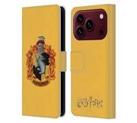 Head Case Designs Officially Licensed Harry Potter Hufflepuff Crest Chamber Of Secrets I Leather Wallet Case Compatible With Apple iPhone 18 Pro