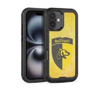 Head Case Designs Officially Licensed Harry Potter Hufflepuff Crest Sorcerer's Stone I Ultra-Armoured Shockproof Case [Military Grade Protection] Compatible With Apple iPhone 16