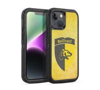 Head Case Designs Officially Licensed Harry Potter Hufflepuff Crest Sorcerer's Stone I Ultra-Armoured Shockproof Case [Military Grade Protection] Compatible With Apple iPhone 14