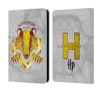 Head Case Designs Officially Licensed Harry Potter Hufflepuff Deathly Hallows IV Leather Wallet Case Compatible With Amazon Kindle 11th Gen 6in 2022