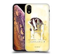 Head Case Designs Officially Licensed Harry Potter Hufflepuff Deathly Hallows XVI Soft Gel Case [Military Grade Protection] Compatible With Apple iPhone XR