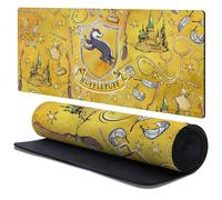 Head Case Designs Officially Licensed Harry Potter Hufflepuff Graphics 37.4 x 15.75 x 0.16 inches (900 x 400 mm) - XL Gaming Office Desk PC Keyboard Mouse Mat Pad