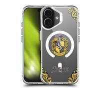 Head Case Designs Officially Licensed Harry Potter Hufflepuff Houses Shockproof Bumper Case [Military Grade Protection] Compatible with Apple iPhone 17 and Compatible with MagSafe