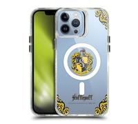 Head Case Designs Officially Licensed Harry Potter Hufflepuff Houses Shockproof Bumper Case [Military Grade Protection] Compatible with Apple iPhone 13 Pro Max and Compatible with MagSafe