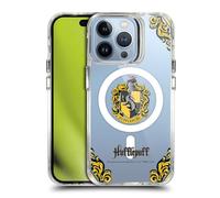Head Case Designs Officially Licensed Harry Potter Hufflepuff Houses Shockproof Bumper Case [Military Grade Protection] Compatible with iPhone 13 Pro and Compatible with MagSafe