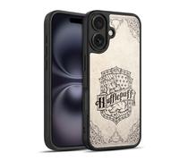 Head Case Designs Officially Licensed Harry Potter Hufflepuff Parchment Sorcerer's Stone I Gel Armour Case [Military Grade Protection] Compatible With Apple iPhone 16