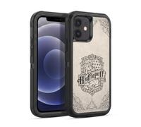 Head Case Designs Officially Licensed Harry Potter Hufflepuff Parchment Sorcerer's Stone I Ultra-Armoured Shockproof Case [Military Grade Protection] Compatible With Apple iPhone 12 / iPhone 12 Pro