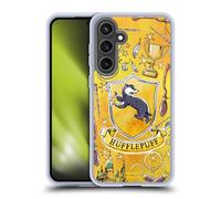 Head Case Designs Officially Licensed Harry Potter Hufflepuff Pattern Deathly Hallows XIII Gel Case [Military Grade Protection] Compatible with Samsung Galaxy S24 FE and Compatible with MagSafe