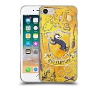 Head Case Designs Officially Licensed Harry Potter Hufflepuff Pattern Deathly Hallows XIII Gel Case [Military Grade] Compatible with Apple iPhone 7/8 / SE 2020 & 2022 and Compatible with MagSafe