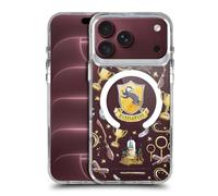 Head Case Designs Officially Licensed Harry Potter Hufflepuff Pattern Magical Icons Shockproof Bumper Case [Military Grade] Compatible with Apple iPhone 18 Pro Max and Compatible with MagSafe