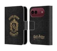 Head Case Designs Officially Licensed Harry Potter Hufflepuff Quidditch Deathly Hallows X Leather Wallet Case Compatible With Apple iPhone Duo